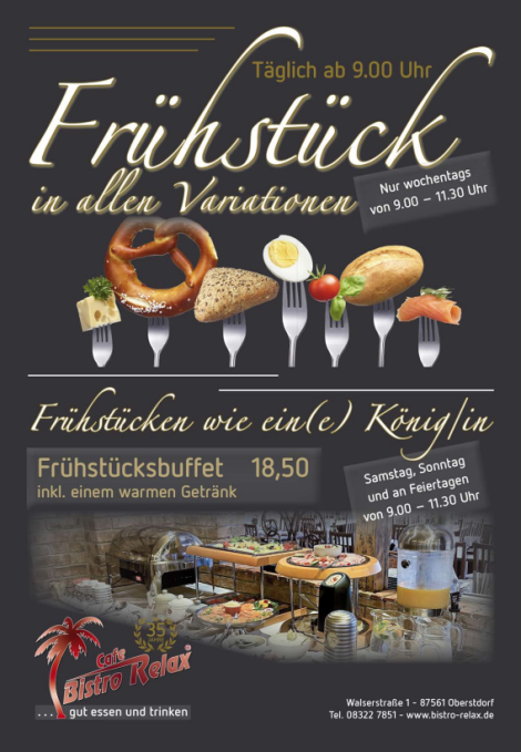 Frühstücken im Relax