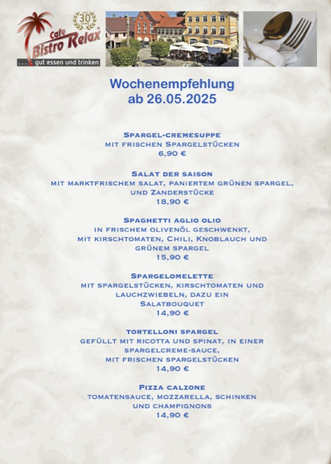 Wochenkarte