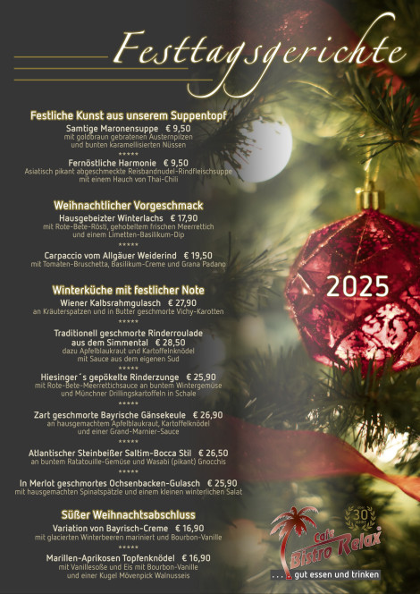 Weihnachten in Sicht