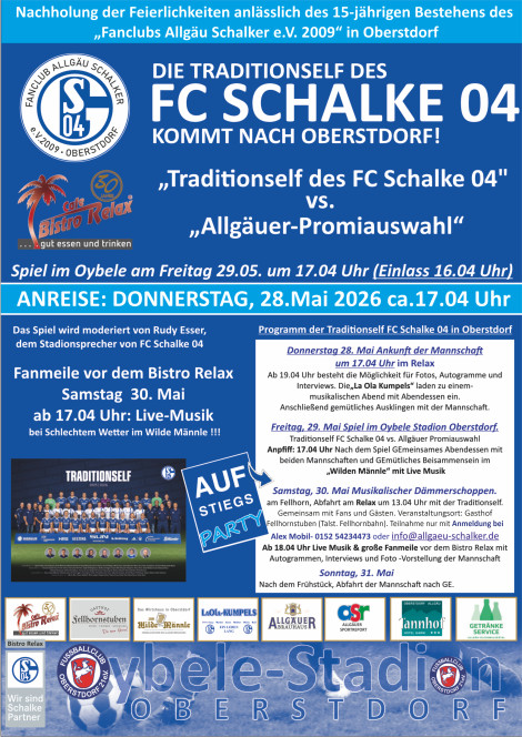 Glück auf, liebe Schalker und Fußballbegeisterte!